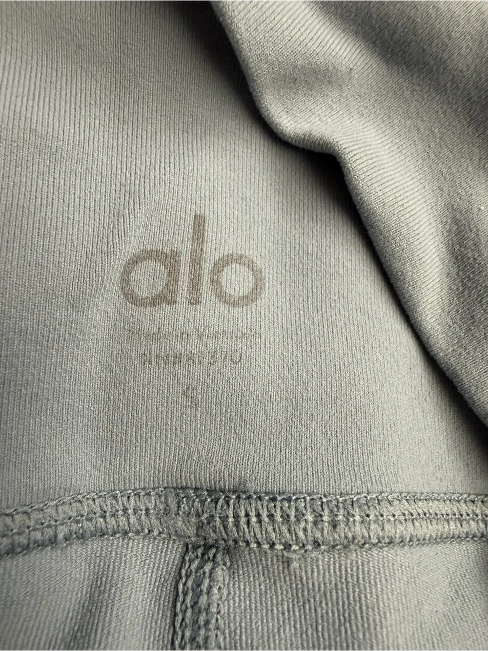 ALO Yoga Women's Slate Gray Moto Leggings- Size S